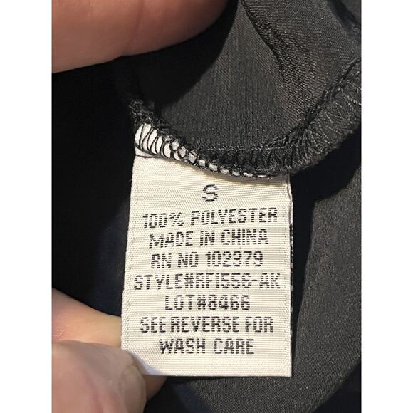 Ali & Kris Jumpsuit Womens Small Black Solid Polyester Sleeveless Jogger Pockets - Picture 8 of 9